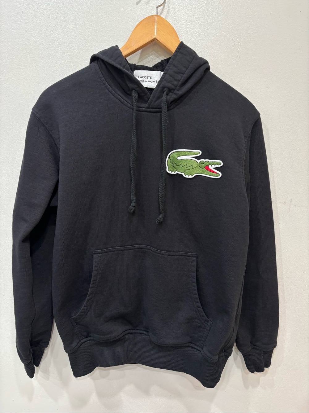 Lacoste x Comme Des Garcons Pullover Hoodie Sweatshirt Women’s Size Small